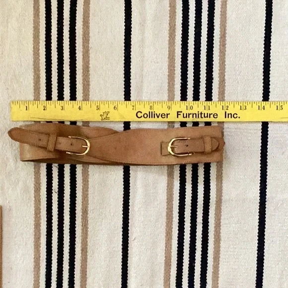 OOAK Gypsy Leather Steampunk Corset Wrap Belt Sz XS/S 1980โs - Picture 1 of 16